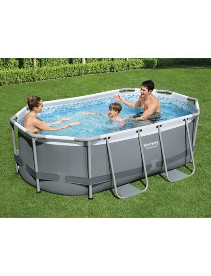 Bestway piscina fuori terra ovale power steel 305x200x84 cm