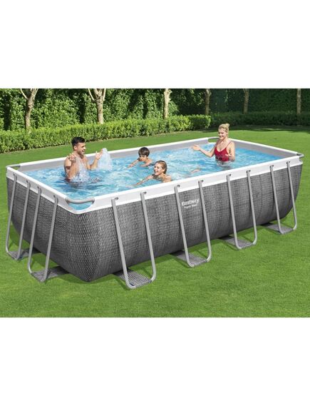 Bestway power steel set piscina rettangolare 488x244x122 cm