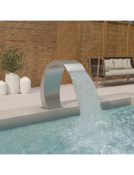 Fontana per piscina 22x60x70 cm in acciaio inox 304