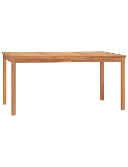 Tavolo da pranzo da giardino 160x80x77 cm in massello di teak