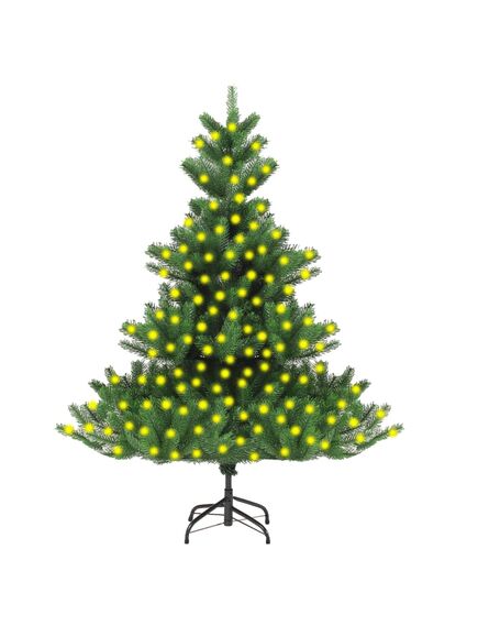 Albero di natale artificiale abete nordmann con led verde 240cm