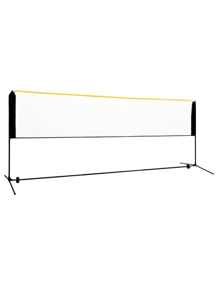 Rete da badminton regolabile 400x103x94-158 cm in metallo