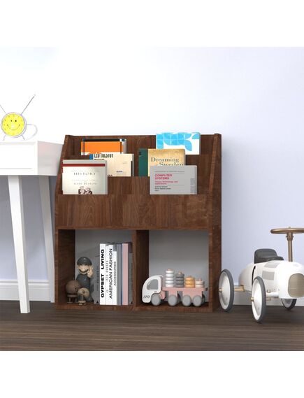 Portariviste per bambini rovere marrone 71x30x78,5cm legno