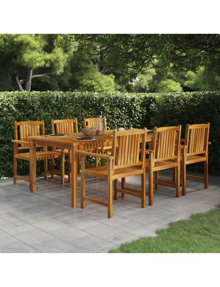 Tavolo da giardino 200x100x74 cm in legno massello di acacia