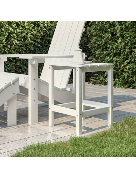 Tavolo da giardino adirondack bianco 38x38x46 cm hdpe