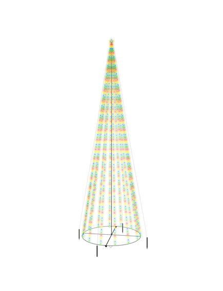 Albero di natale a cono colorato 1134 led 230x800 cm