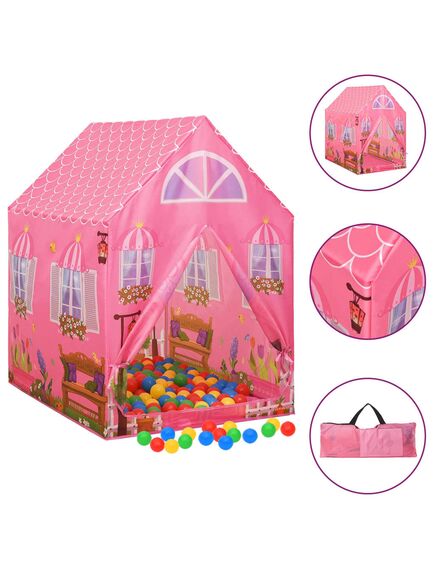 Tenda da gioco per bambini rosa 69x94x104 cm