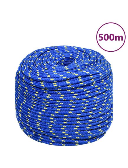 Corda nautica blu 10 mm 500 m in polipropilene