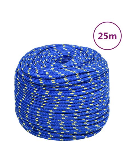 Corda nautica blu 6 mm 25 m in polipropilene