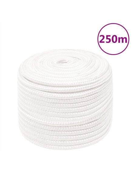 Corda nautica completamente bianca 14 mm 250 m in polipropilene