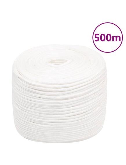 Corda nautica completamente bianca 10 mm 500 m in polipropilene