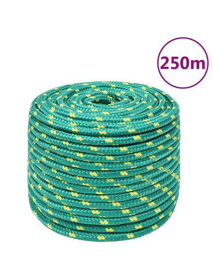 Corda nautica verde 14 mm 250 m in polipropilene