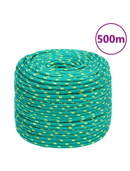 Corda nautica verde 10 mm 500 m in polipropilene