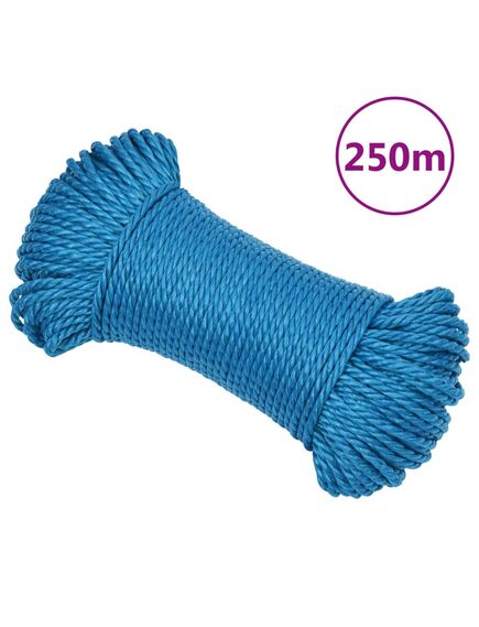 Corda da lavoro blu 3 mm 250 m in polipropilene