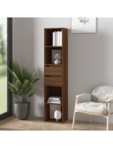 Libreria rovere marrone 36x30x171 cm in legno multistrato