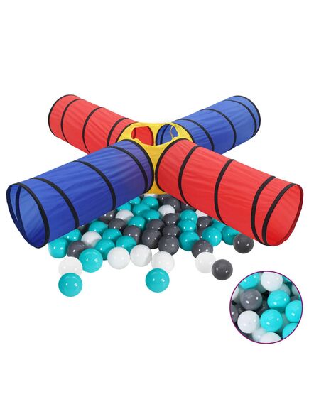 Tunnel da gioco per bambini con 250 palline multicolore