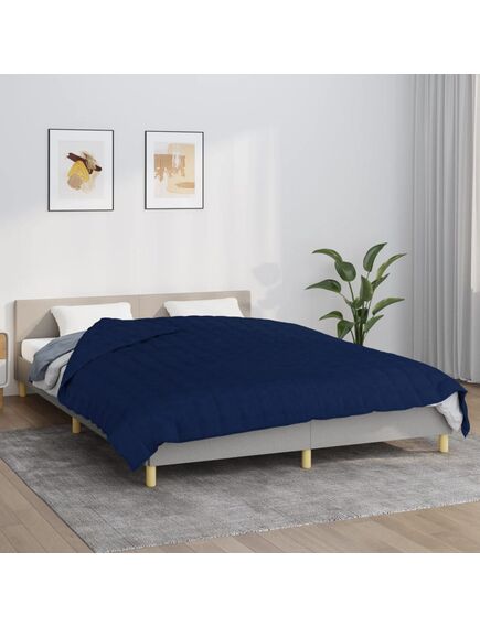 Coperta ponderata blu 200x230 cm 13 kg tessuto