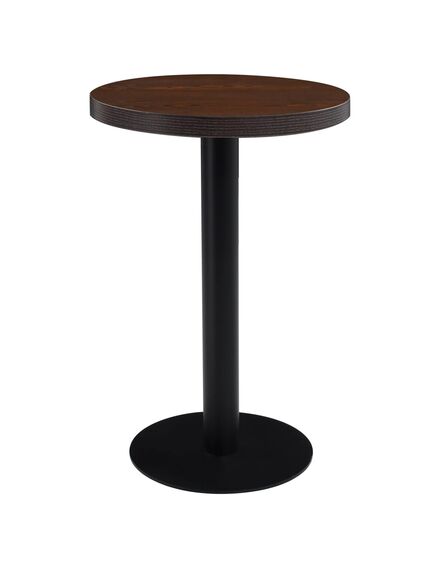 Tavolo da bistrot marrone scuro 50 cm in mdf